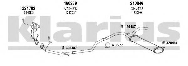 KLARIUS 630872E Система випуску ОГ