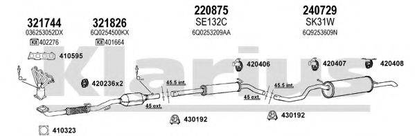 KLARIUS 790339E Система випуску ОГ