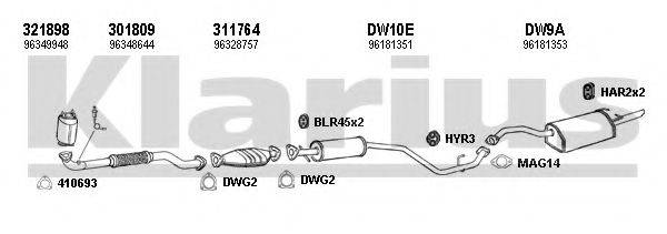 KLARIUS 310028U Система випуску ОГ