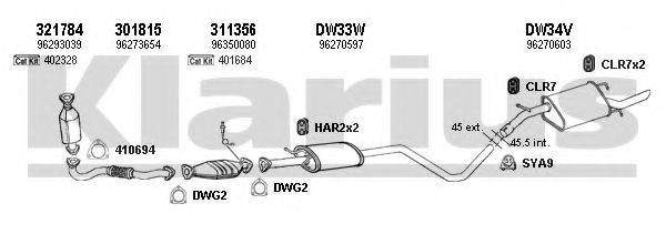 KLARIUS 310030U Система випуску ОГ