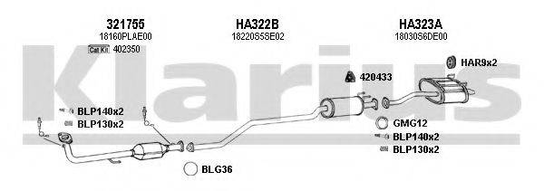 KLARIUS 420215U Система випуску ОГ