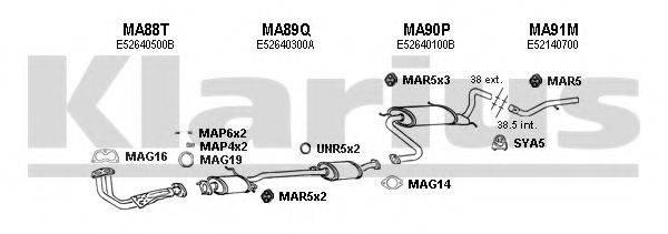 KLARIUS 570041U Система випуску ОГ