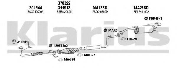 KLARIUS 570170U Система випуску ОГ