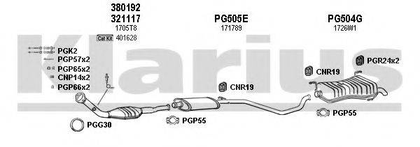 KLARIUS 630457U Система випуску ОГ