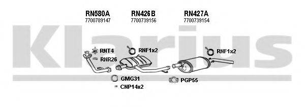 KLARIUS 720237U Система випуску ОГ