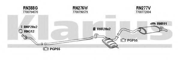 KLARIUS 720355U Система випуску ОГ