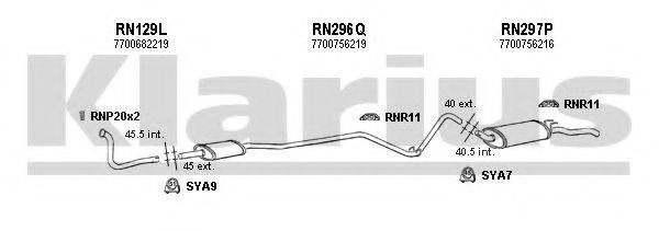 KLARIUS 720534U Система випуску ОГ