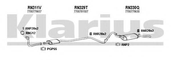 KLARIUS 720535U Система випуску ОГ