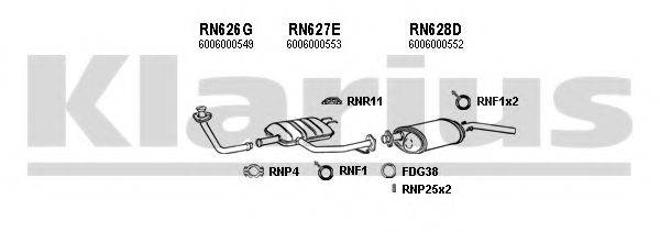 KLARIUS 720646U Система випуску ОГ