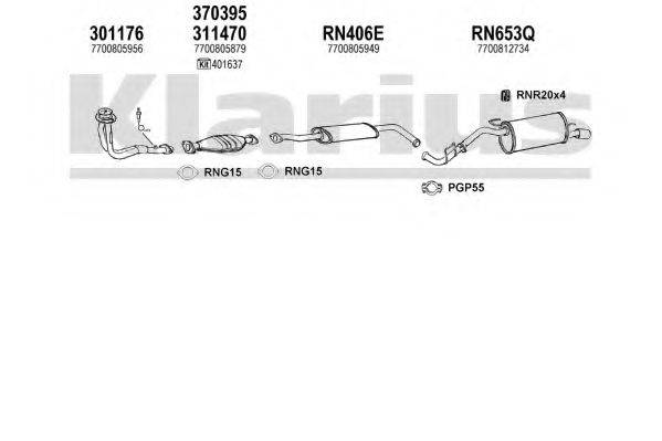 KLARIUS 720684U Система випуску ОГ