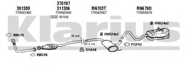 KLARIUS 720749U Система випуску ОГ