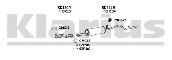 KLARIUS 820027U Система випуску ОГ