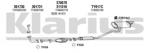 KLARIUS 900347U Система випуску ОГ
