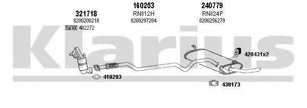 KLARIUS 720958E Система випуску ОГ