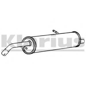 KLARIUS 221047 Глушник вихлопних газів кінцевий