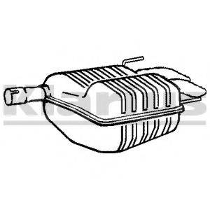KLARIUS SB124B Глушник вихлопних газів кінцевий