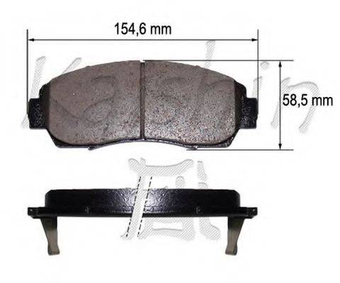 KAISHIN D5153 Комплект гальмівних колодок, дискове гальмо