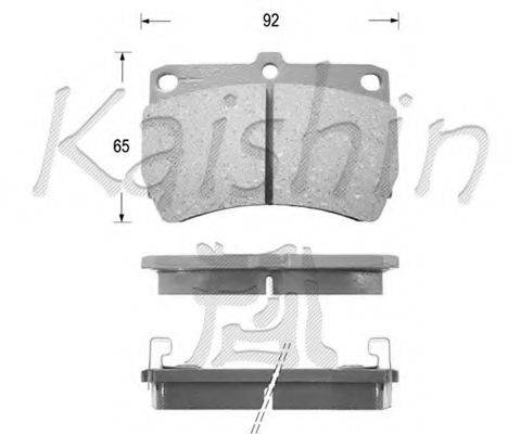 KAISHIN FK3062 Комплект гальмівних колодок, дискове гальмо