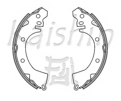 KAISHIN K6669 Комплект гальмівних колодок