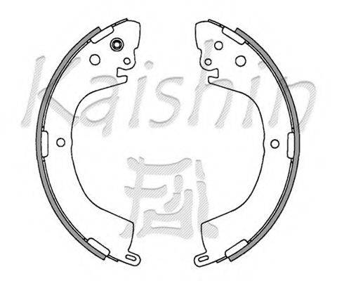 KAISHIN K6718 Комплект гальмівних колодок