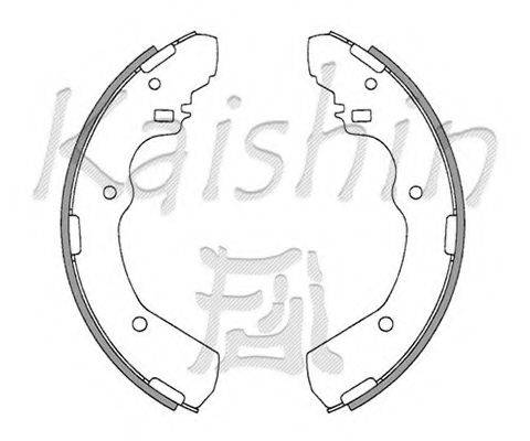 KAISHIN K6721 Комплект гальмівних колодок