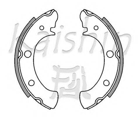 KAISHIN K7711 Комплект гальмівних колодок