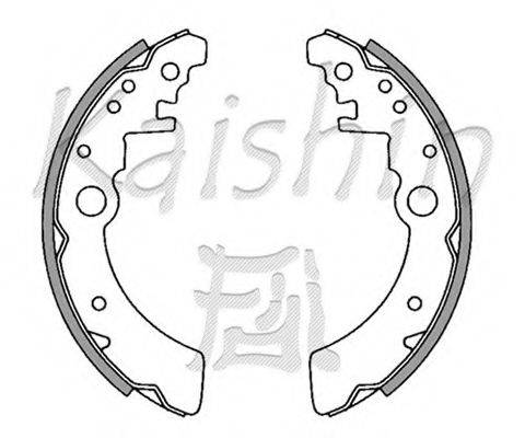 KAISHIN K7743 Комплект гальмівних колодок