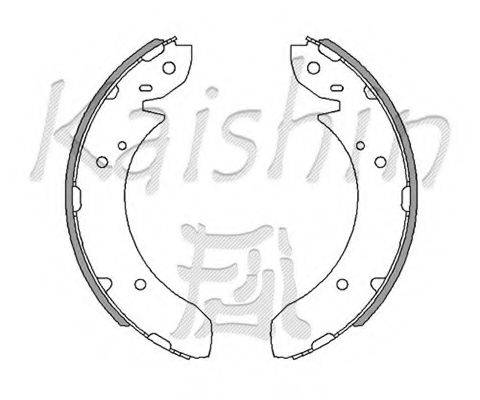 KAISHIN K7928 Комплект гальмівних колодок