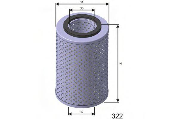 MISFAT L555 Масляний фільтр