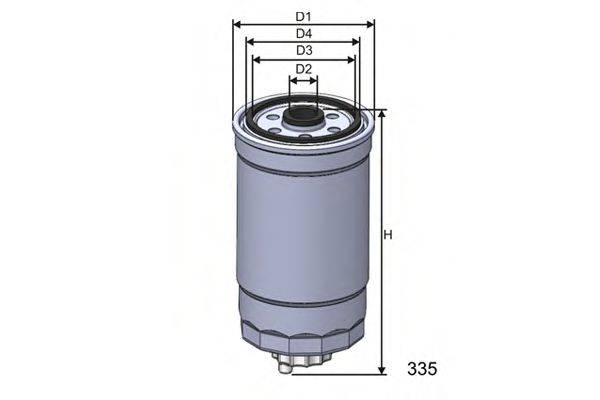 MISFAT M614 Паливний фільтр