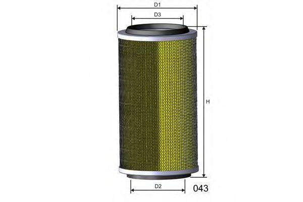 MISFAT RM976 Повітряний фільтр