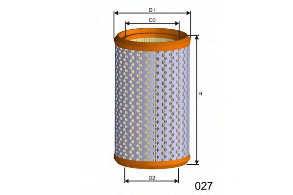 MISFAT R253 Повітряний фільтр