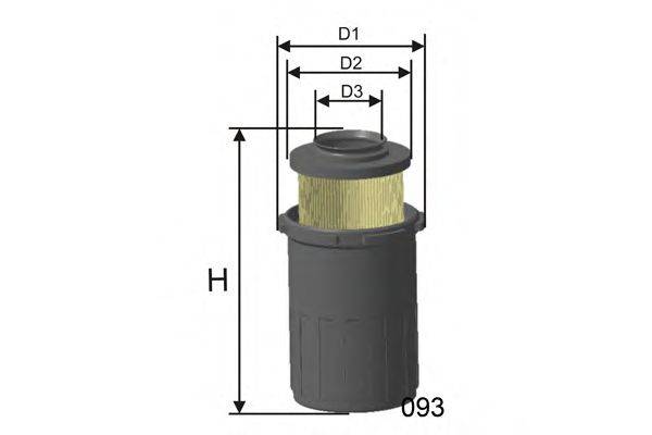 MISFAT R521 Повітряний фільтр