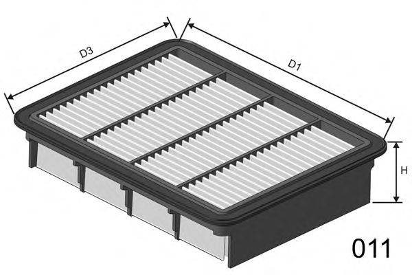 MISFAT P410 Повітряний фільтр