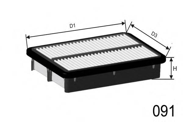 MISFAT P554 Повітряний фільтр