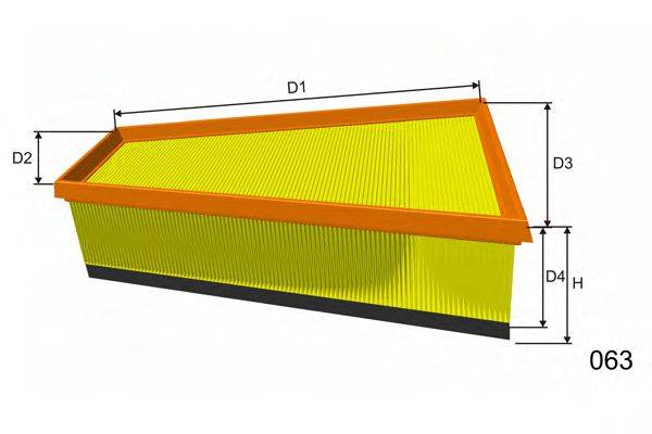 MISFAT P460A Повітряний фільтр