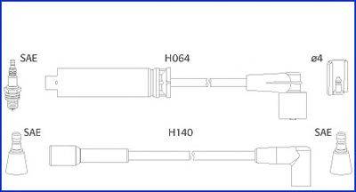 HITACHI 134239 Комплект дротів запалювання