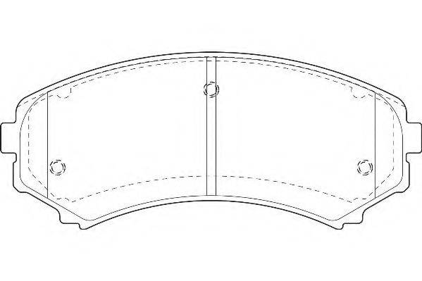 WAGNER WBP23488A Комплект гальмівних колодок, дискове гальмо