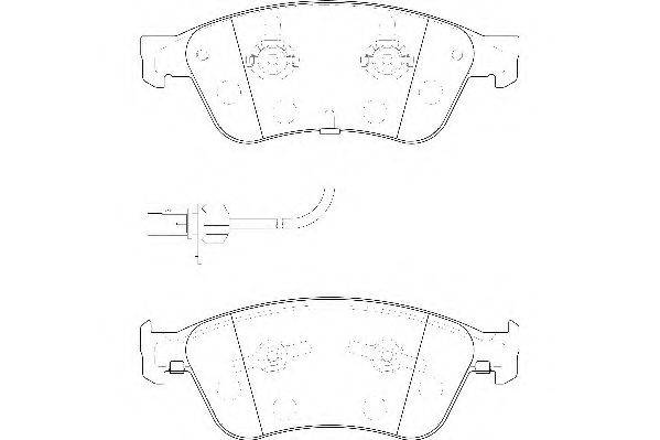 WAGNER WBP23885A Комплект гальмівних колодок, дискове гальмо