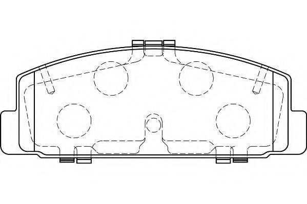 WAGNER WBP24045A Комплект гальмівних колодок, дискове гальмо