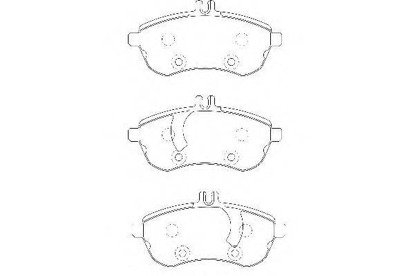 WAGNER WBP24306A Комплект гальмівних колодок, дискове гальмо