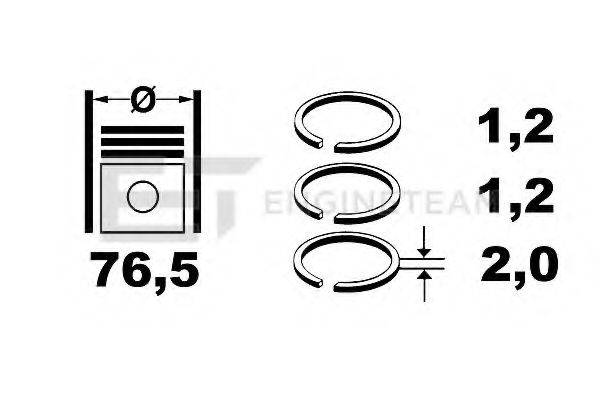 ET ENGINETEAM R1005800 Комплект поршневих кілець