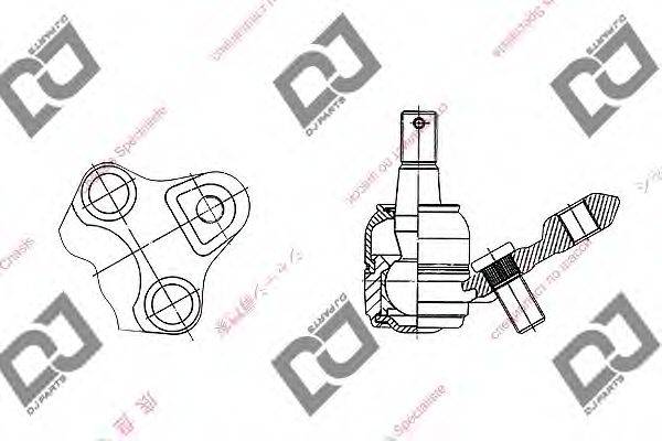 DJ PARTS DB1006 несучий / напрямний шарнір