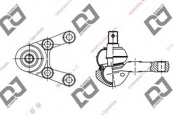 DJ PARTS DB1040 несучий / напрямний шарнір