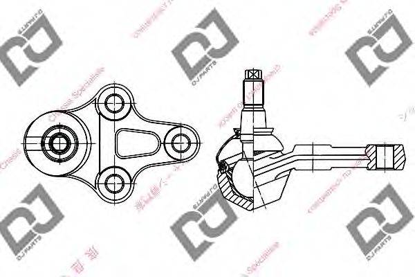 DJ PARTS DB1057 несучий / напрямний шарнір