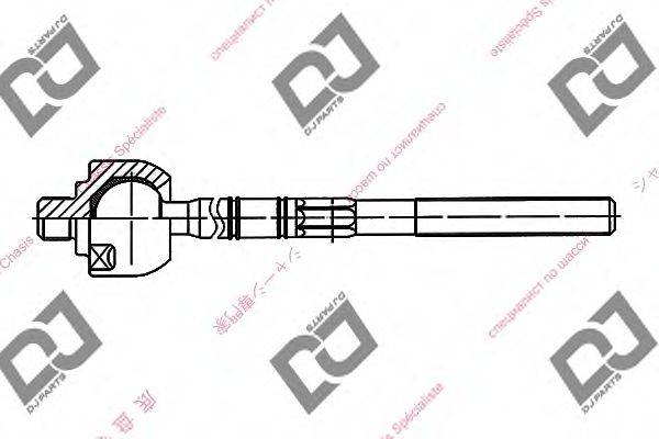 DJ PARTS DR1067 Осьовий шарнір, рульова тяга