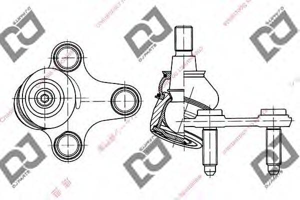 DJ PARTS DB1169 несучий / напрямний шарнір