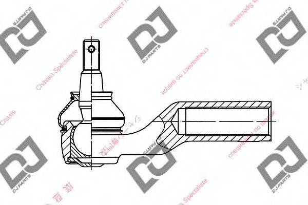 DJ PARTS DE1066 Наконечник поперечної кермової тяги