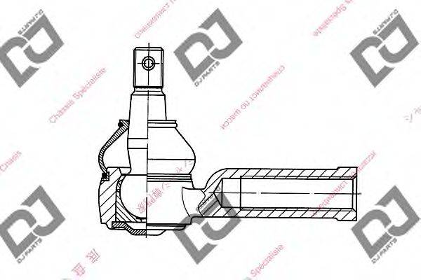 DJ PARTS DE1073 Наконечник поперечної кермової тяги