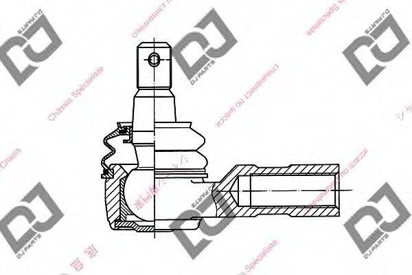 DJ PARTS DE1084 Наконечник поперечної кермової тяги